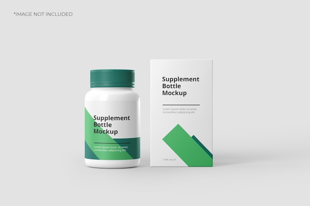 supplement bottle packaging mockup