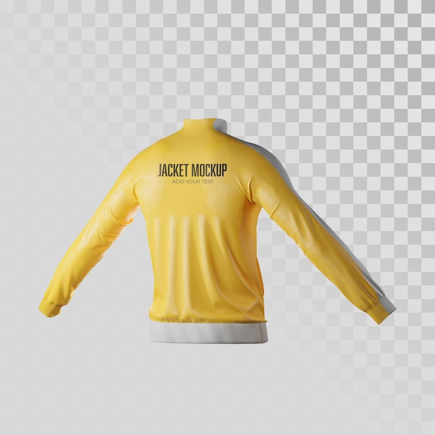 Sweatshirt back for mockup 3d illustration