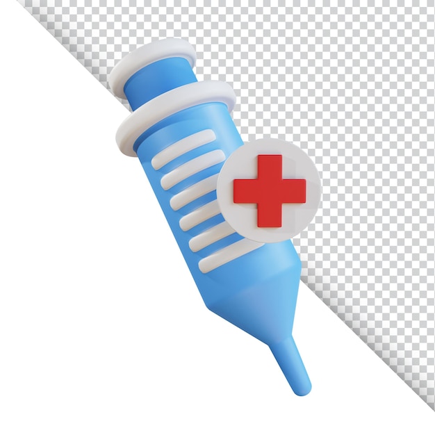 Syringe icon 3d illustration