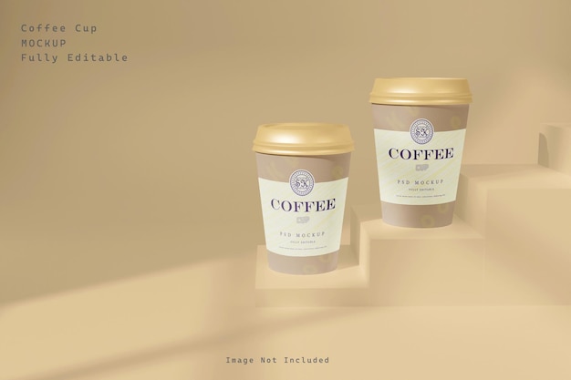 Take away paper coffee cup mockup Premium PSD