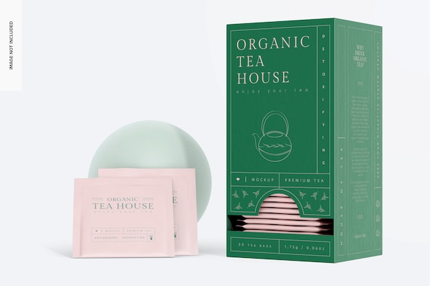 Tea Dispenser Box Mockup