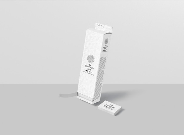 PSD tea dispenser box mockup