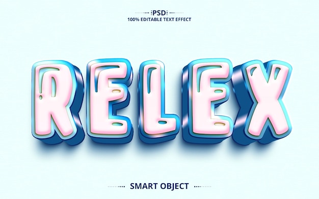 PSD text effect design relex best work psd file