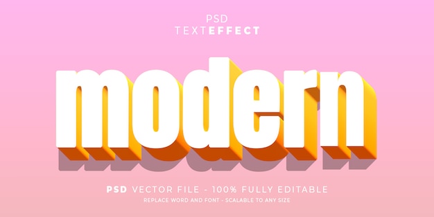 PSD text and font effect style editable template