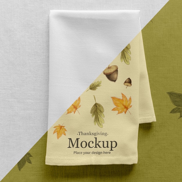 Thanksgiving dinner table napkin