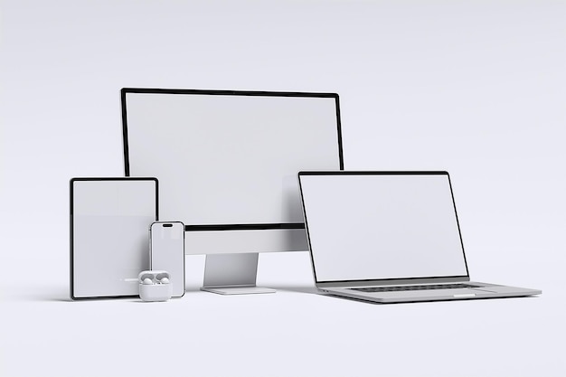 PSD three laptops are shown with one that says quot x quot on the bottom