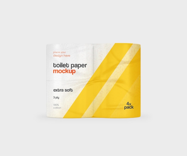 Toilet paper mockup