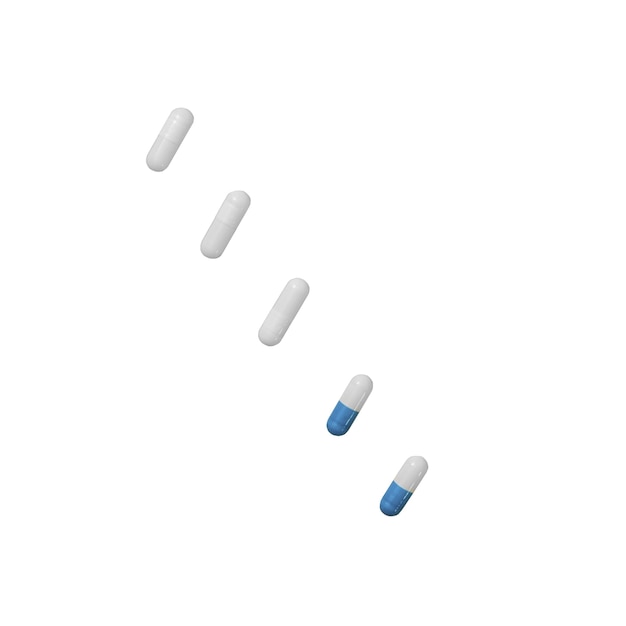 PSD top view on medical pills