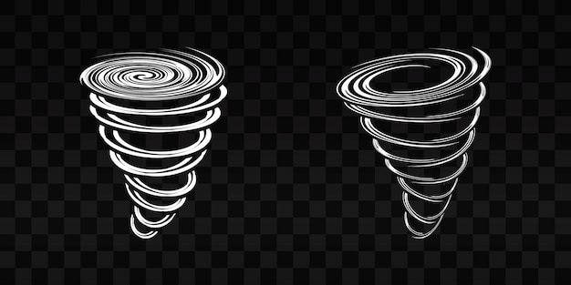 PSD tornado design on transparent background