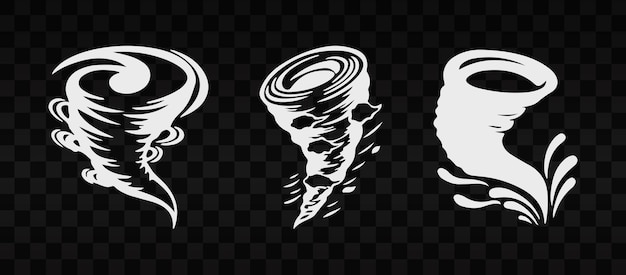 PSD tornado design on transparent background