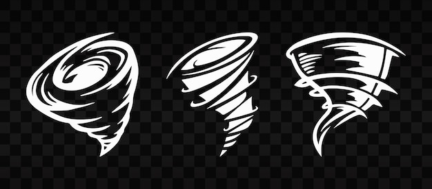 PSD tornado design on transparent background