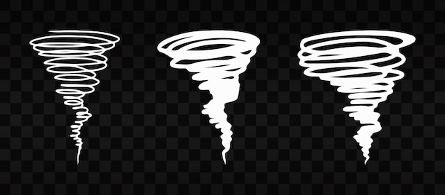 PSD tornado design on transparent background