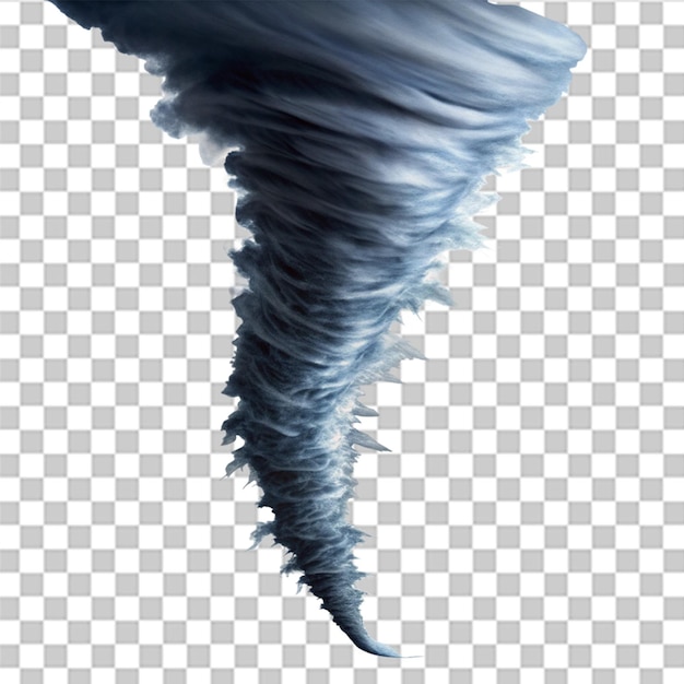 PSD tornado isolated on transparent background