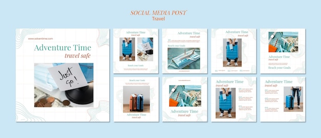 Travel agency social media post template