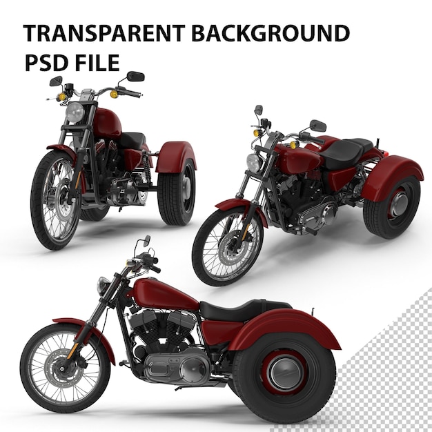 PSD trike motorcycle png