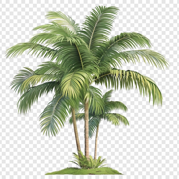 PSD tropical palm tree illustration