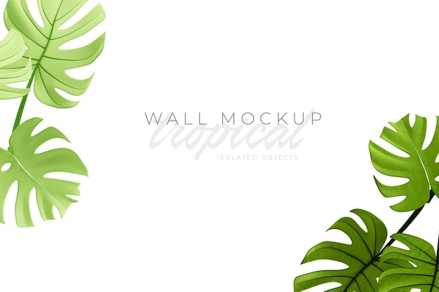 Tropical and Summer background Mockup