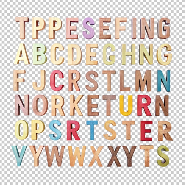 PSD typesetting letters