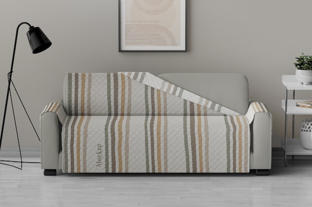 Upholstery furniture pattern mockup