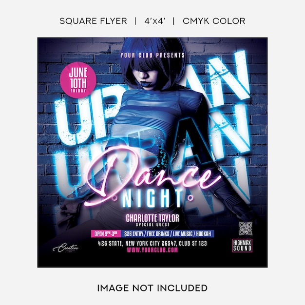 Urban Dance Night Party Flyer