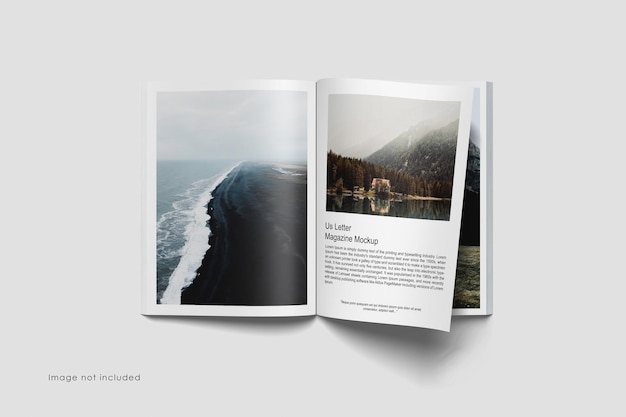 US Letter Magazine Mockup