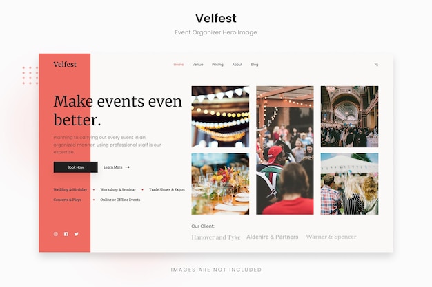 Velfest - Soft Festivity Event Organizer Hero Image