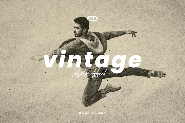 PSD vintage photo effect