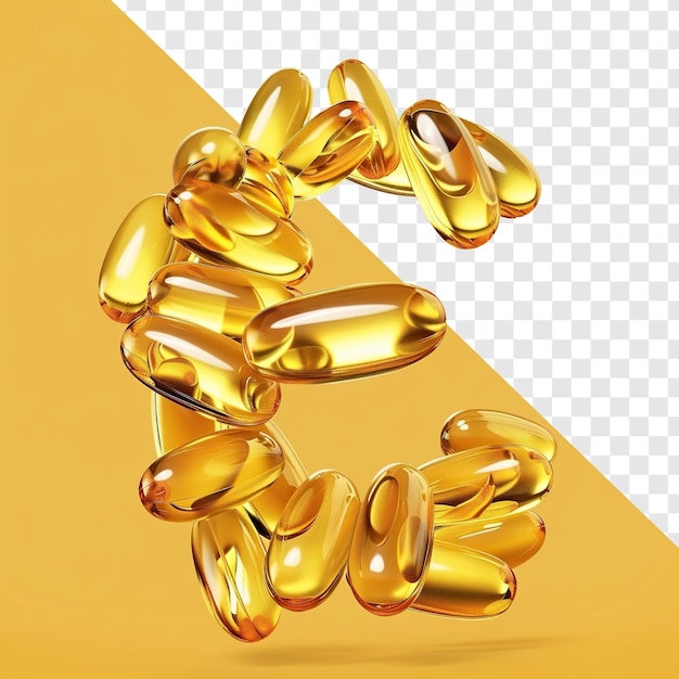 Vitamin E Capsule High Resolution Illustration