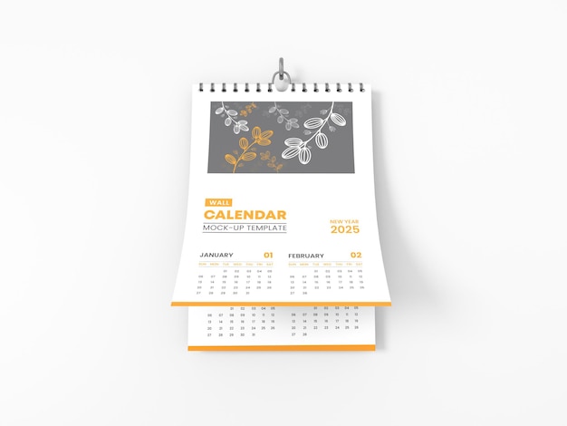 Wall Calendar Branding Mockup Template