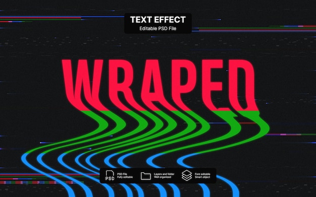 Warp text effect