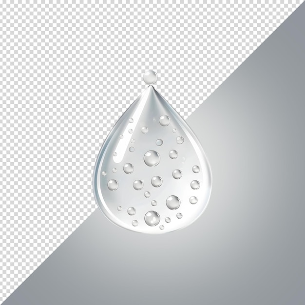 PSD water drops falling on transparency background