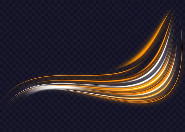 PSD wave light lines effect