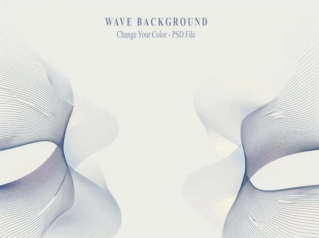 PSD a wave that is on a white background