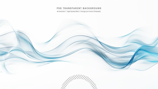 PSD wave vector element with abstract colorful gradient lines for website banner and brochure