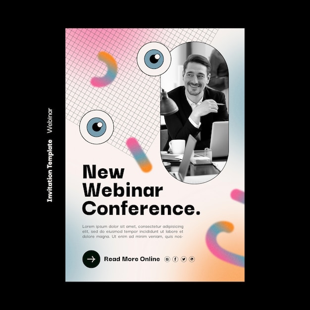 Webinar conference invitation template