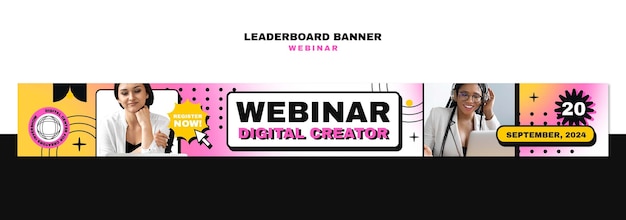 PSD webinar template design