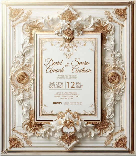 PSD wedding flyer template