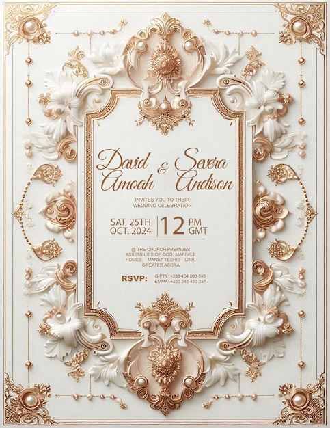 PSD wedding flyer template