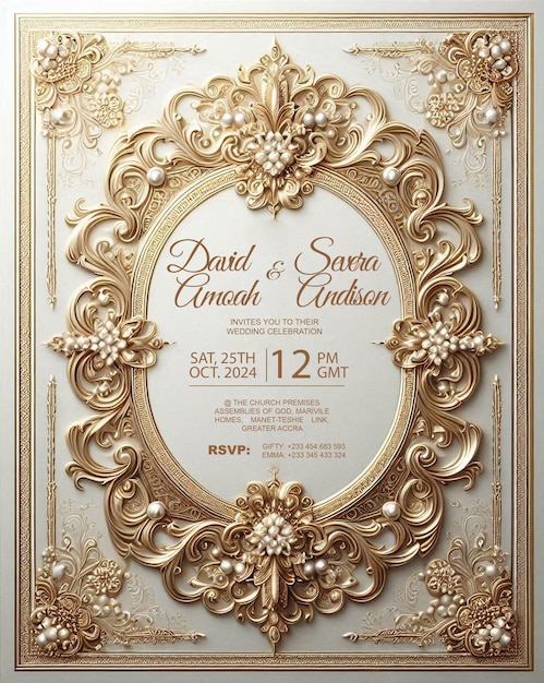 PSD wedding flyer template