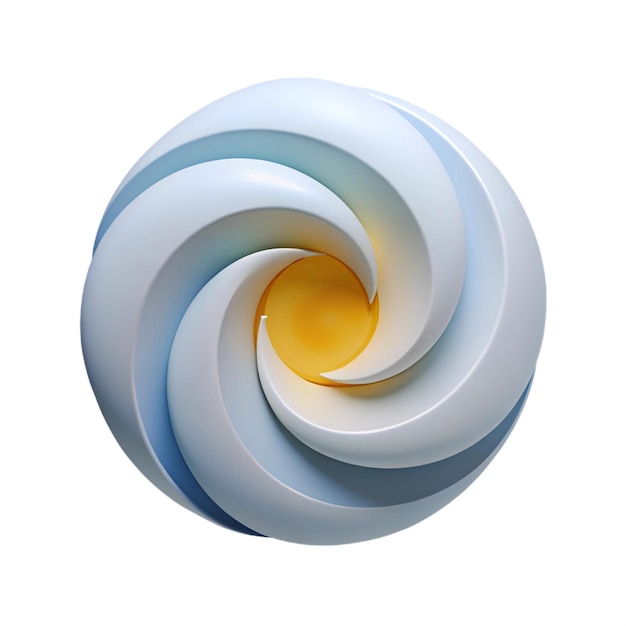 PSD a white and blue spiral is shown on a white background