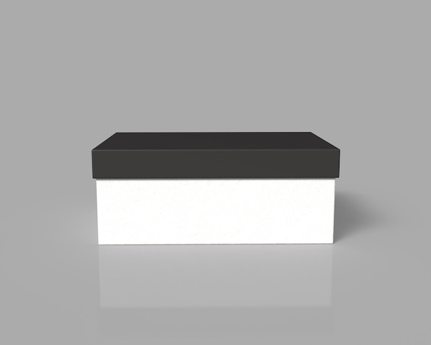 PSD a white box with a black top that says  a  box  on it