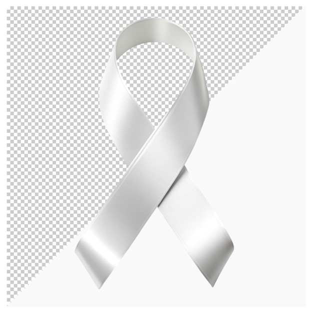 PSD white ribbon