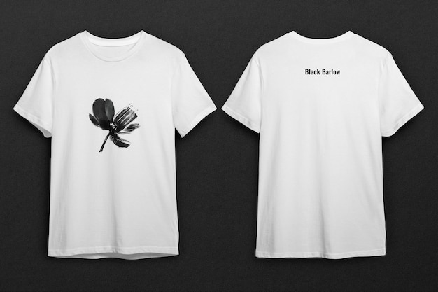 PSD white tshirt mockup psd