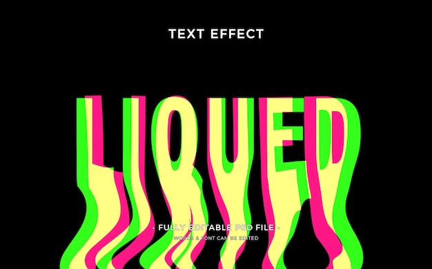 Wide text effect design