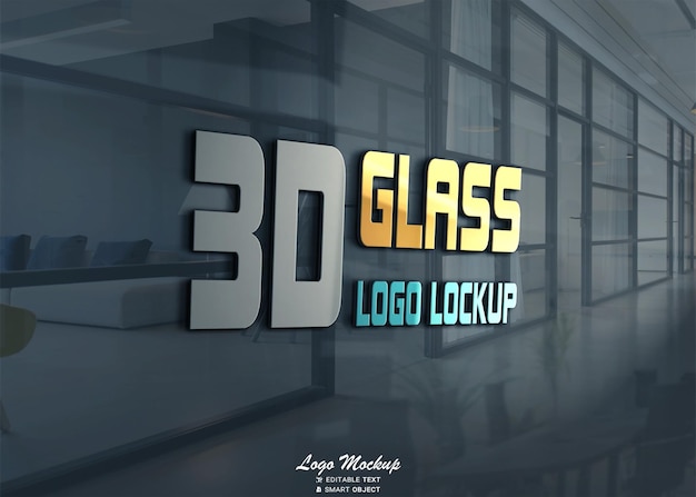 PSD window decal mockup