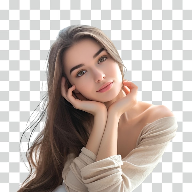 woman model transparent background