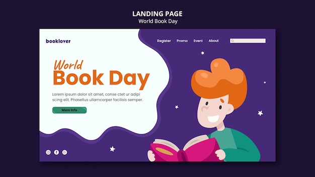 World book day home page template