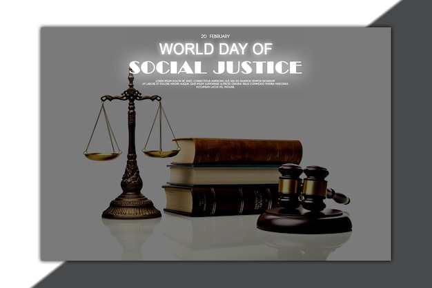 World day of social justice banner