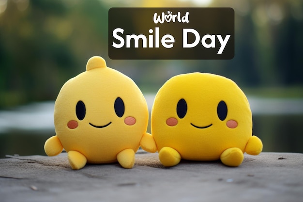 World Laughter Day and World Smile Day Background