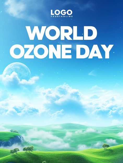 PSD world ozone day poster design